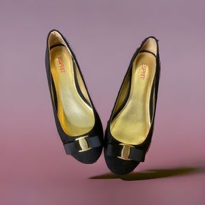 NEW ESPRIT  ballet flats bow embellishment 7.5 med